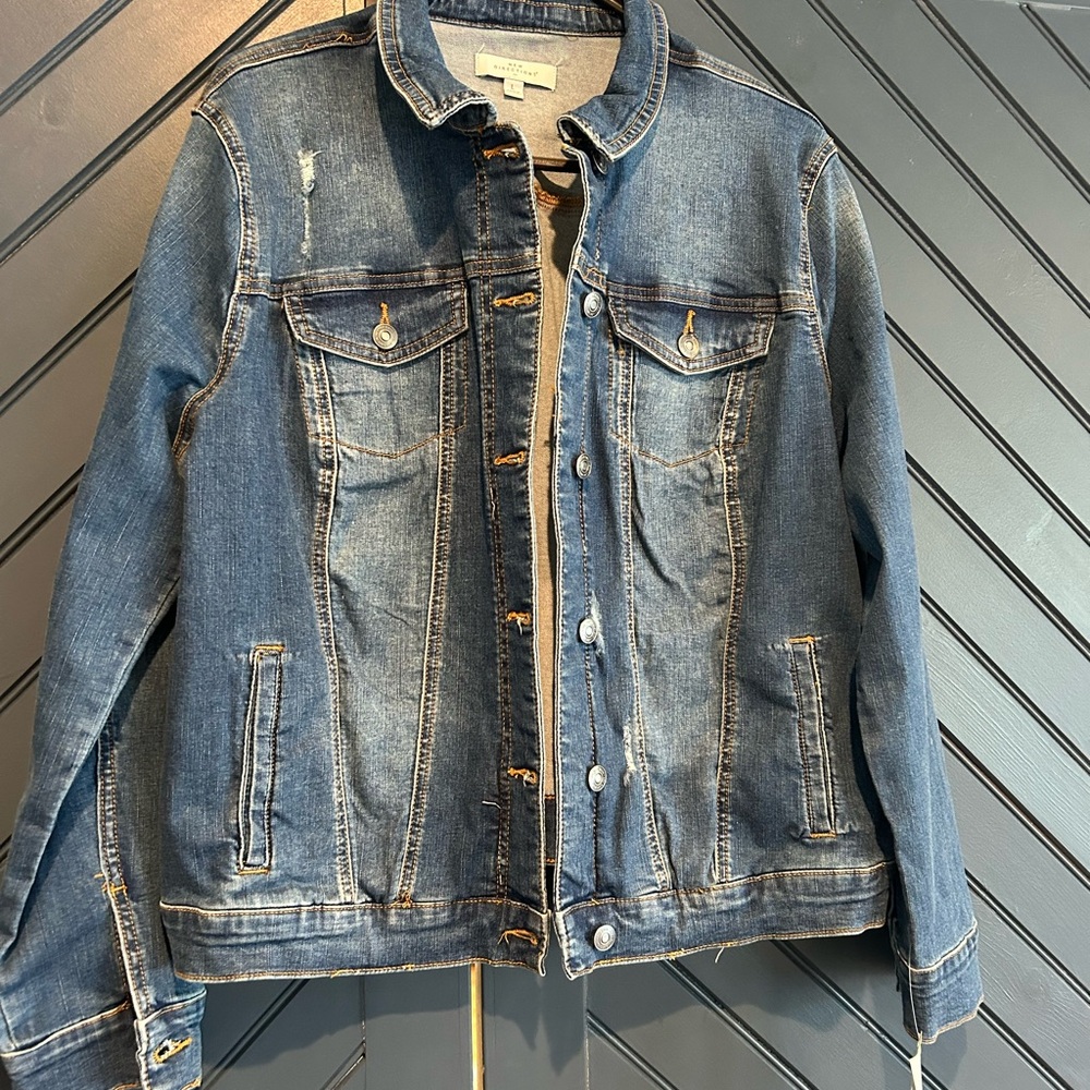 New Directions Classic Blue Jean Denim Jacket